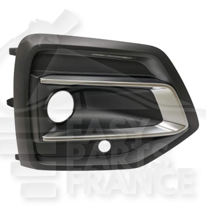 GRILLE DE PC AVD NOIRE A/MOULURE CHROMEE & TROUS CAPTEURS Pour AUDI Q5 (FY) - AD134 09/20→