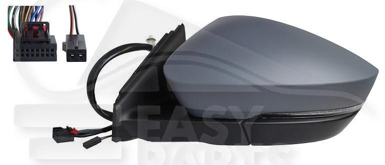 RETRO G ELECT CHAUF A PEINDRE A/FEU & LANE ASSIST 10+2 PINS Pour SKODA KAROQ - SK101 01/22→