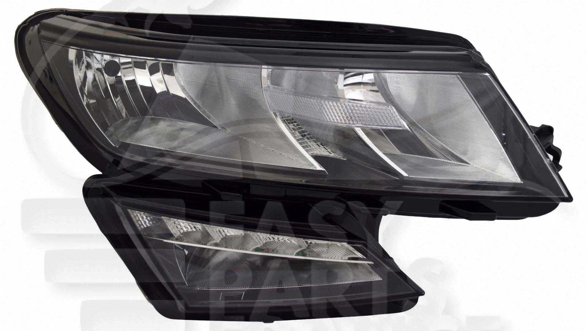 OPT D H7+H7 ELECT A/MOTEUR & FEU DE JOUR LED Pour SKODA KODIAQ - SK090 09/16→03/21