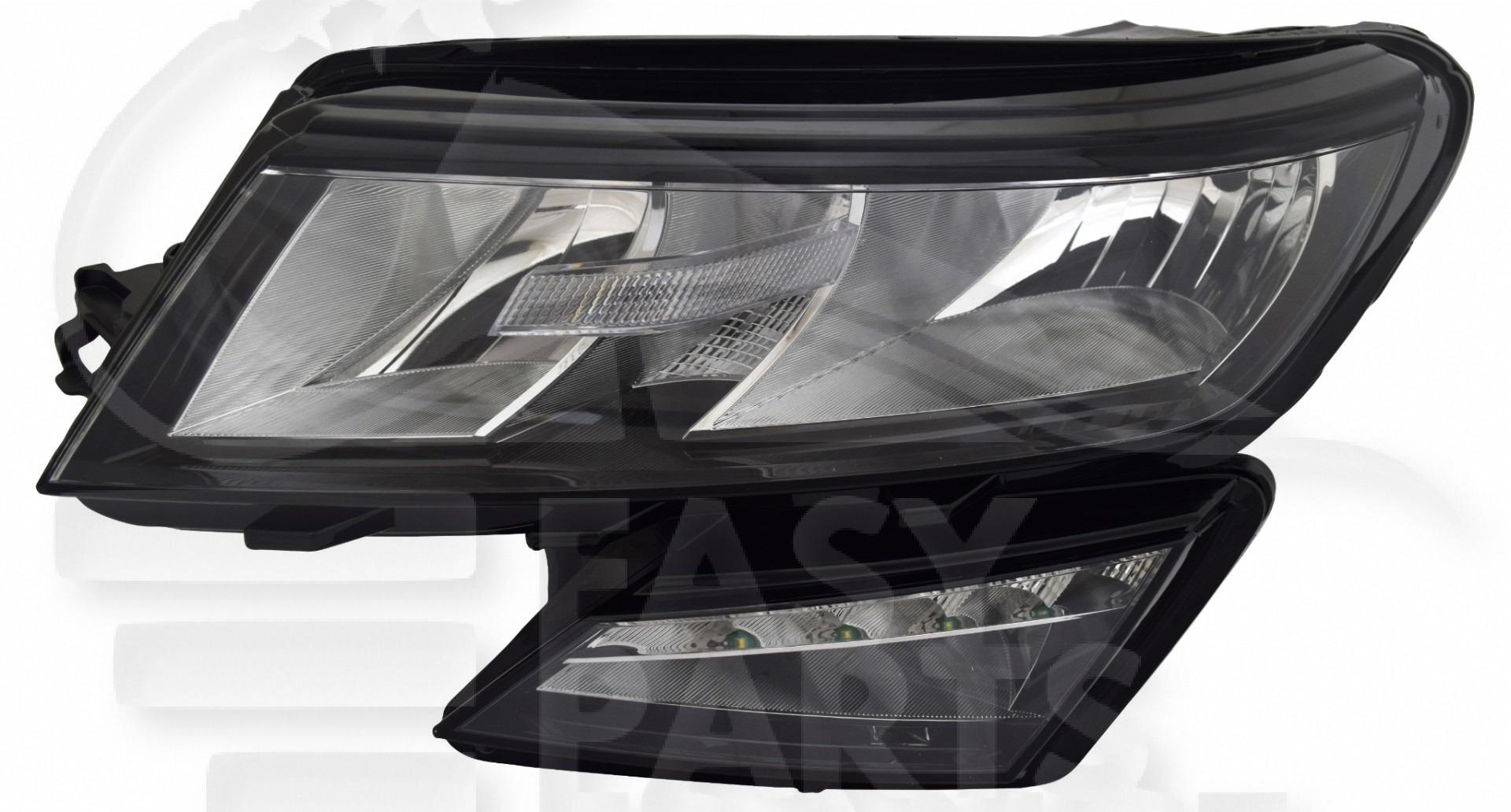 OPT G H7+H7+H8 ELECT A/MOTEUR & FEU DE JOUR LED Pour SKODA KODIAQ - SK090 09/16→03/21