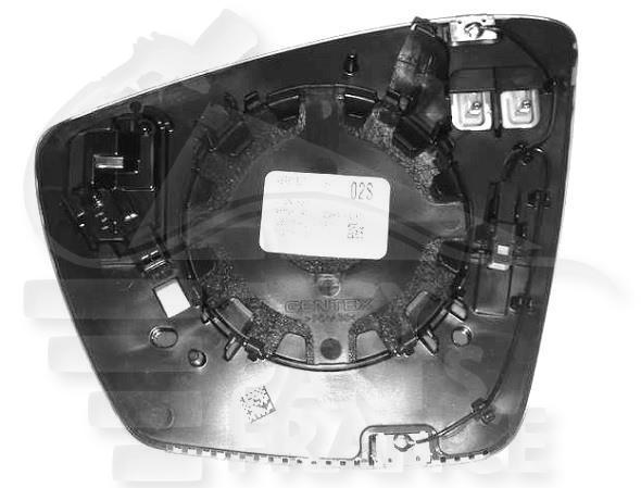 GLACE DE RETRO D CHAUF & BDS Pour SKODA KODIAQ - SK091 05/21→02/24