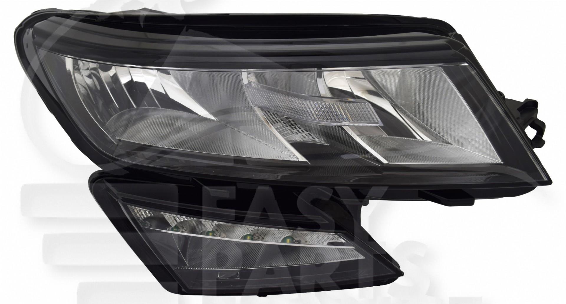OPT D H7+H7+H8 ELECT A/MOTEUR & FEU DE JOUR LED Pour SKODA KODIAQ - SK091 05/21→02/24