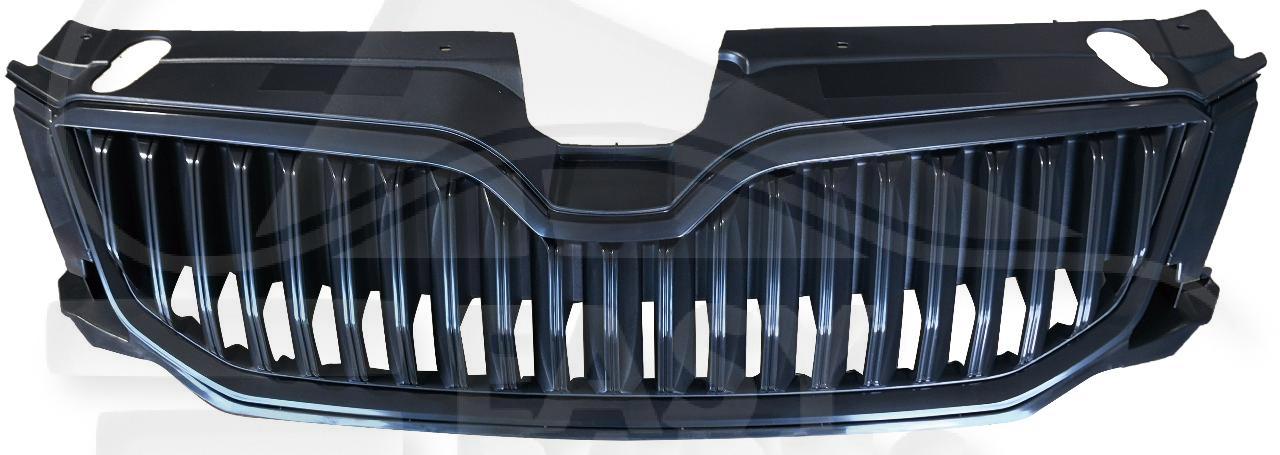 GRILLE DE CALANDRE NOIRE A/MOULURE NOIRE Pour SKODA OCTAVIA - SK044 11/12→02/17