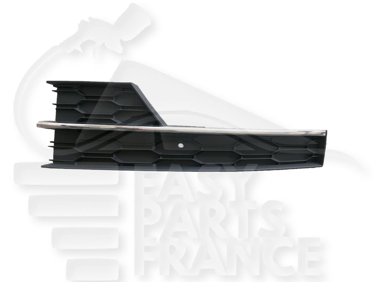 GRILLE DE PC AVG NOIRE A/MOULURE CHROMEE Pour SKODA OCTAVIA - SK045 03/17→02/20