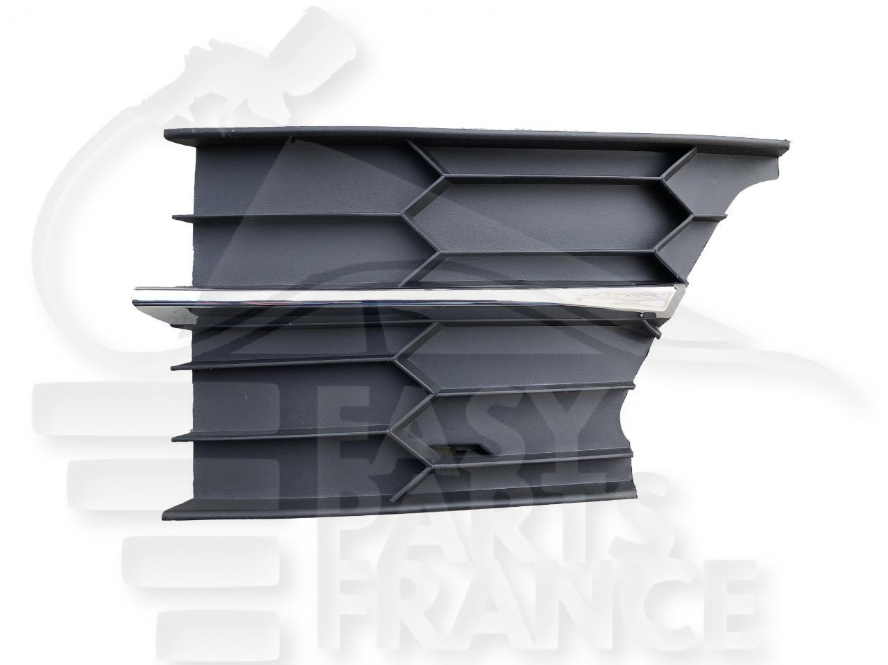 GRILLE DE PC AVD A/MOULURE CHROMEE Pour SKODA SUPERB - SK062 01/13→04/15