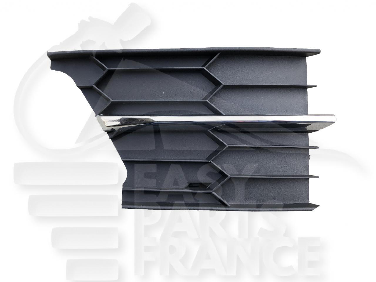 GRILLE DE PC AVG A/MOULURE CHROMEE Pour SKODA SUPERB - SK062 01/13→04/15