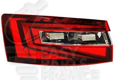 FEU ARG EXT LED NOIR - 4 PTES Pour SKODA SUPERB - SK063 06/15→08/19