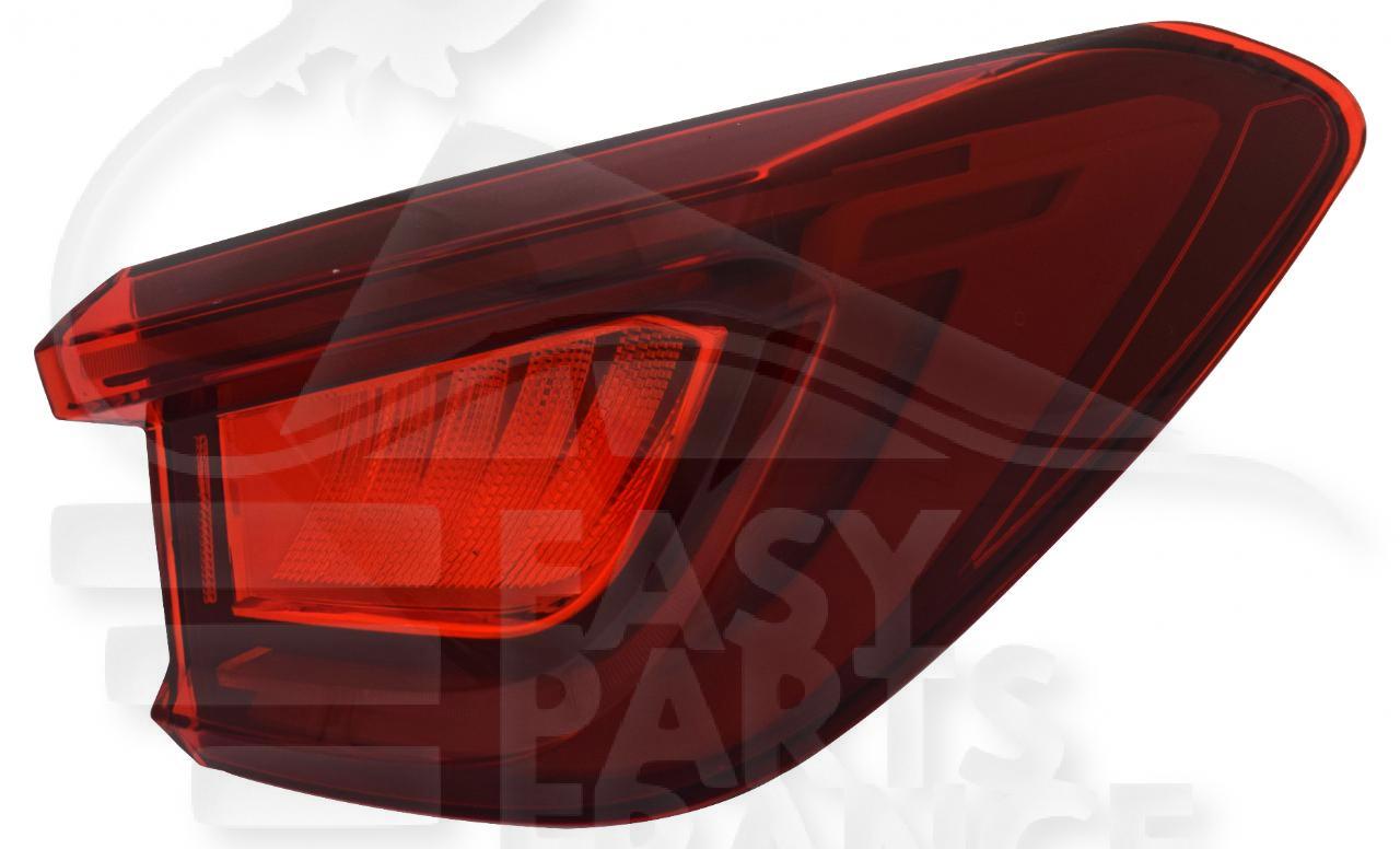 FEU ARG EXT LED NOIR - 5 PTES Pour SEAT LEON - SE086 05/20→