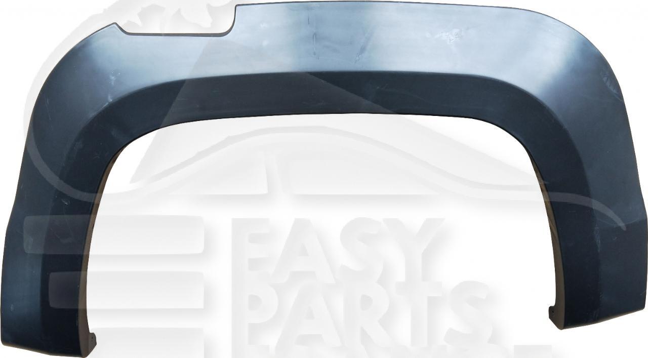 ELARGISSEUR AILE ARG NOIR Pour VOLKSWAGEN AMAROK - VO011 06/13→10/16