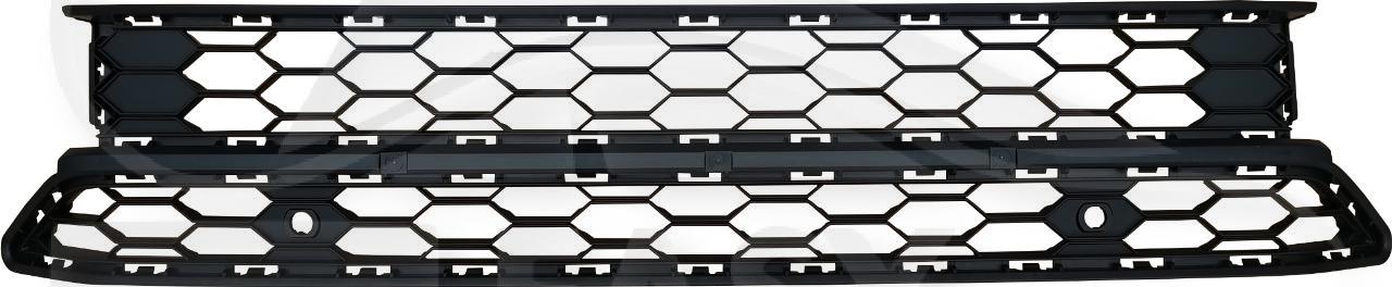 GRILLE CENTRALE DE PC AV NOIRE AVEC TROU CAPTEUR Pour VOLKSWAGEN AMAROK - VO012 10/16→