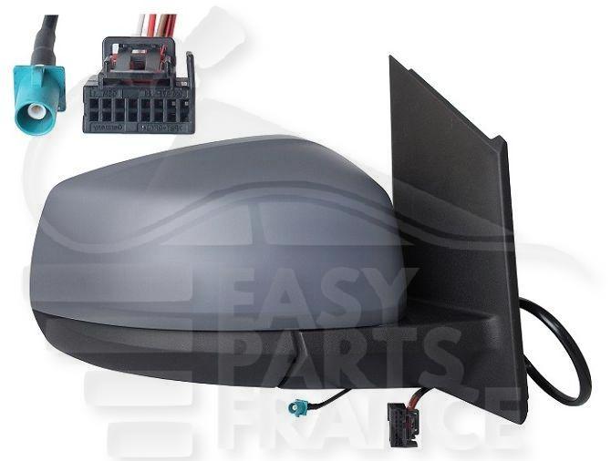 RETRO D ELECT CHAUF A PEINDRE RAB ELECT & ANTENNE AM/FM 7+1 PINS Pour VOLKSWAGEN CADDY MULTISPACE - VO225 09/20→