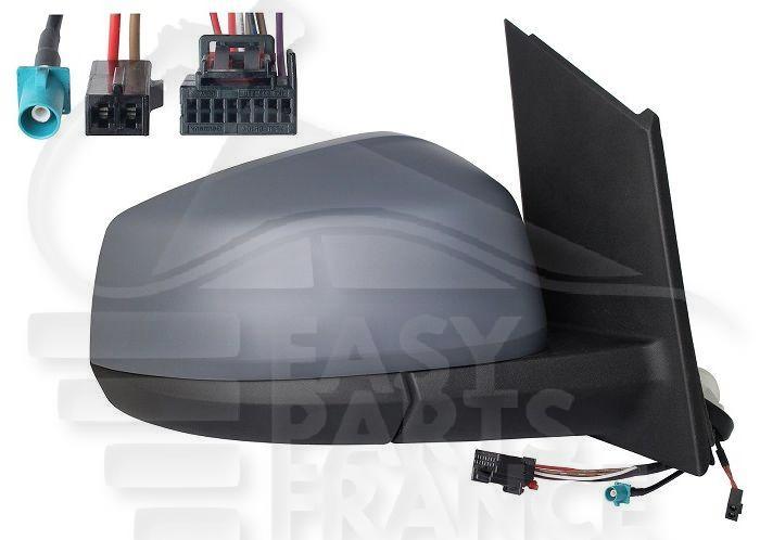 RETRO D ELECT CHAUF A PEINDRE RAB ELECT & ANTENNE AM/FM & LANE ASSIST 7+2+1 PINS Pour VOLKSWAGEN CADDY MULTISPACE - VO225 09/20→