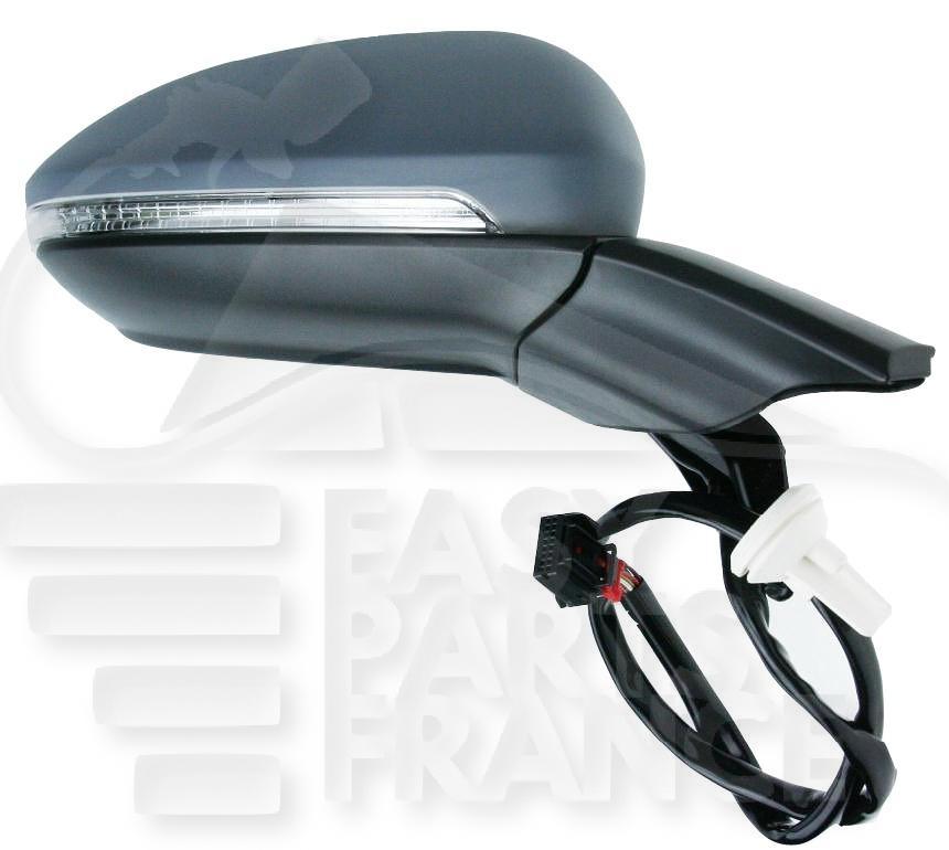 RETRO D ELECT CHAUF A PEINDRE A/FEU MEMO 10 PINS Pour VOLKSWAGEN GOLF 7 SW VARIANT - VO070 05/17→01/20