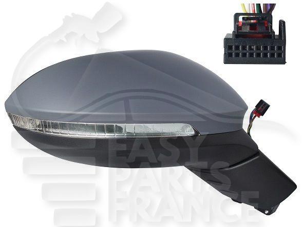 RETRO D ELECT CHAUF A PEINDRE A/FEU LED 6 PINS Pour VOLKSWAGEN ID.3 - VO300 03/20→