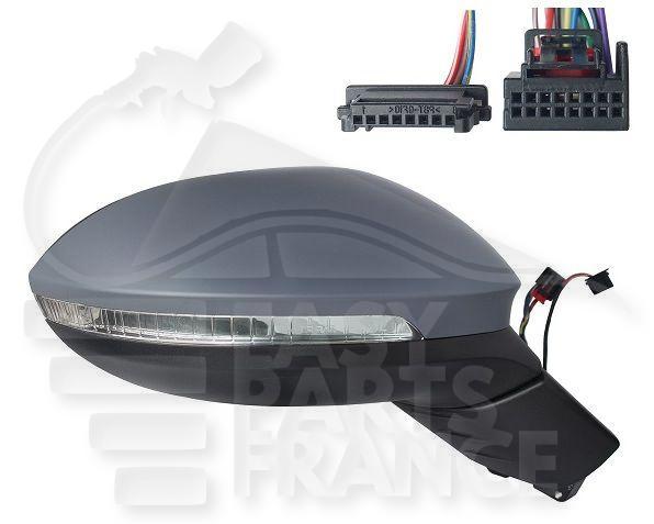 RETRO D ELECT CHAUF A PEINDRE RAB ELECT MEMO A/FEU LED & FEU DE SOL & LANE ASSIST 13+3 PINS Pour VOLKSWAGEN ID.3 - VO300 03/20→