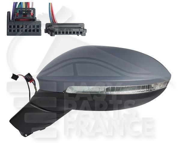 RETRO D ELECT CHAUF A PEINDRE RAB ELECT A/FEU LED & FEU DE SOL & LANE ASSIST 9+3 PINS Pour VOLKSWAGEN ID.3 - VO300 03/20→