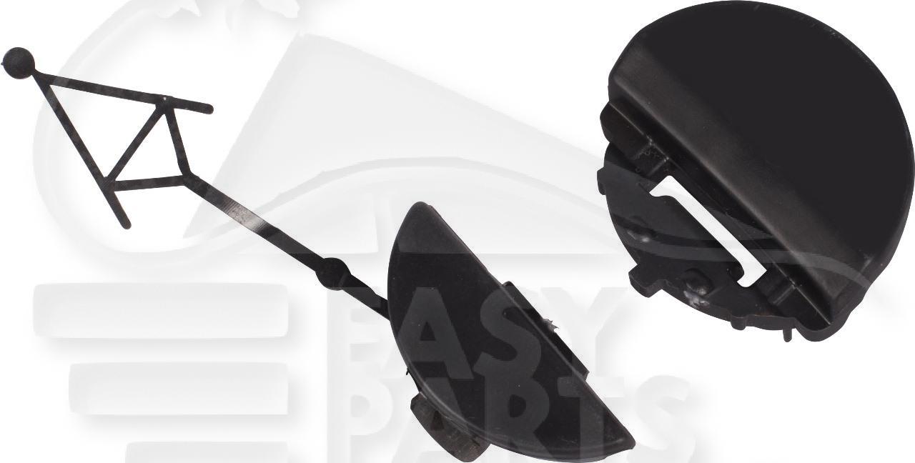 CACHE CROCHET DE PC AR A PEINDRE Pour VOLKSWAGEN ID.4 - VO290 11/20→