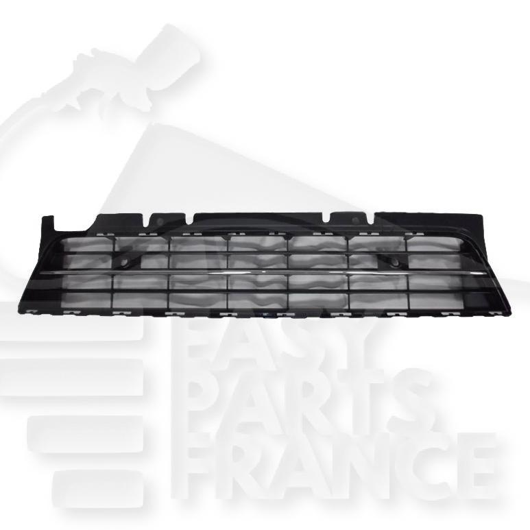 GRILLE CENTRALE DE PC AV NOIRE A/MOULURE CHROMEE AVEC 2 TROUS POUR CAPTEURS Pour VOLKSWAGEN NEW BEETLE - VO103 04/16→