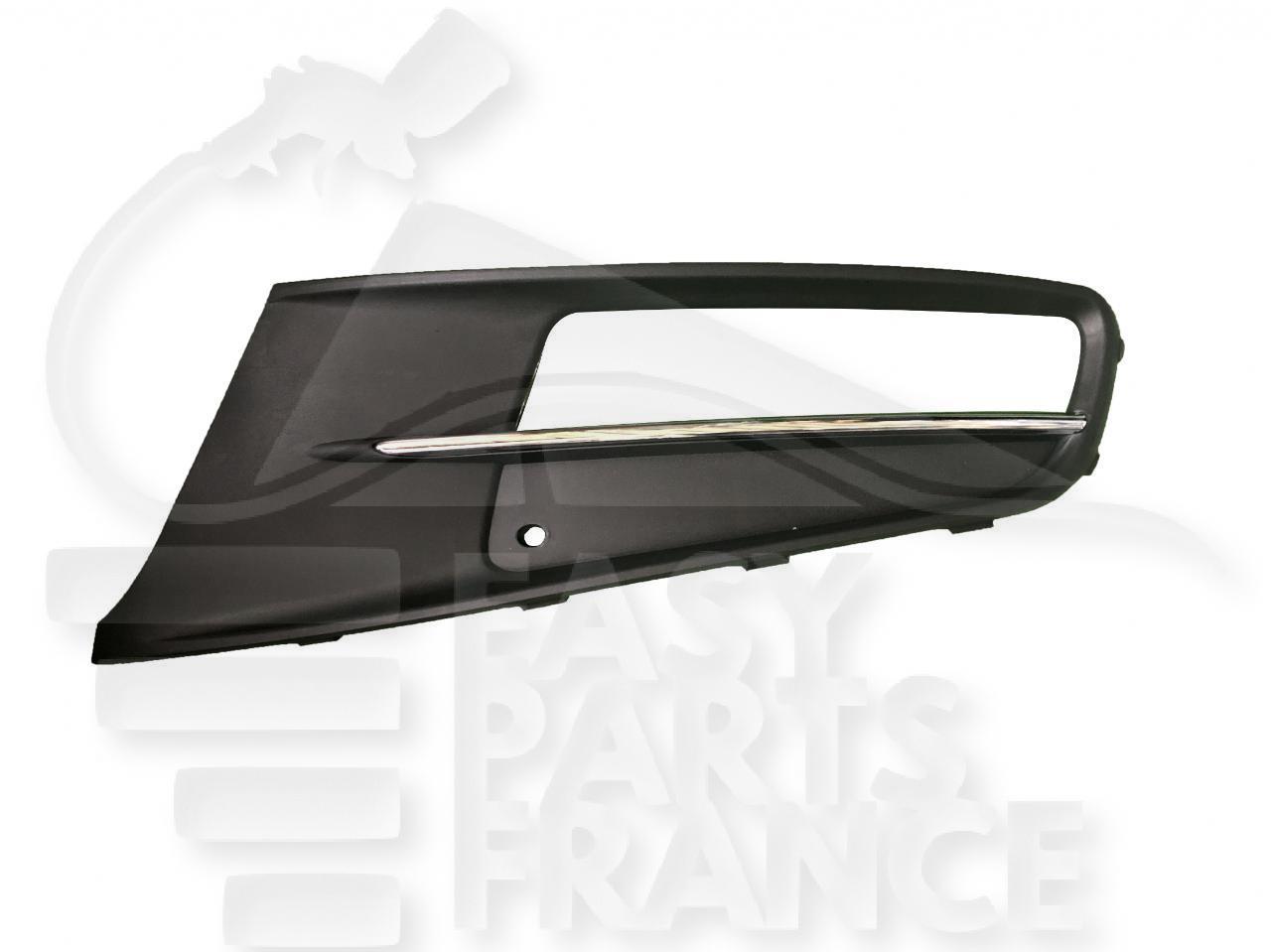 GRILLE DE PC AVG NOIRE A/MOULURE CHROMEE Pour VOLKSWAGEN SHARAN - VO162 09/10→02/15