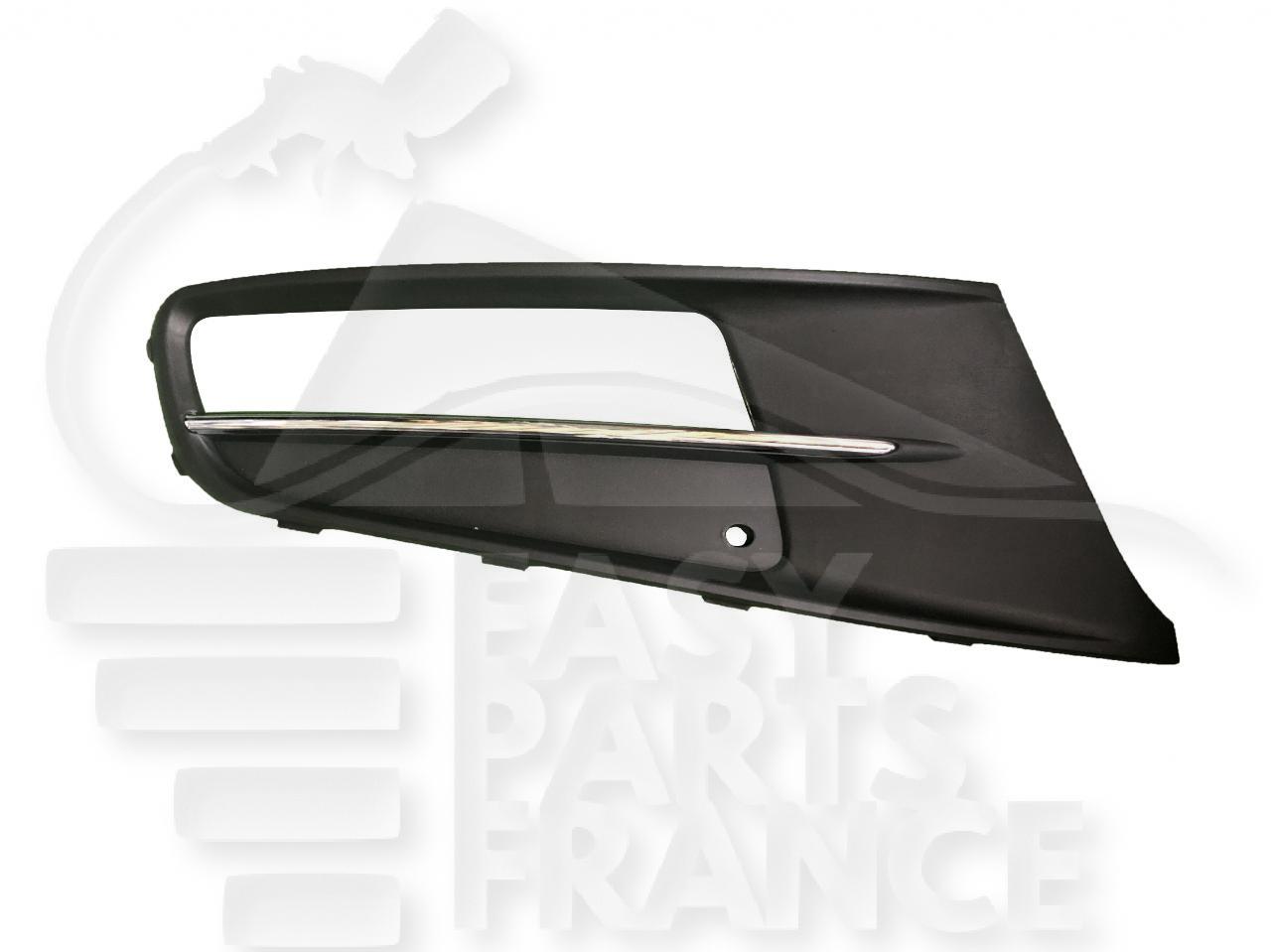GRILLE DE PC AVD NOIRE A/MOULURE CHROMEE Pour VOLKSWAGEN SHARAN - VO162 09/10→02/15