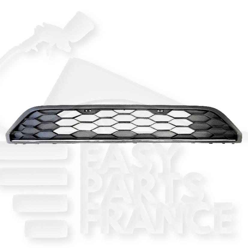 GRILLE CENTRALE DE PC AV NOIRE A/MOULURE CHROMEE Pour VOLKSWAGEN TAIGO - VO210 03/22→