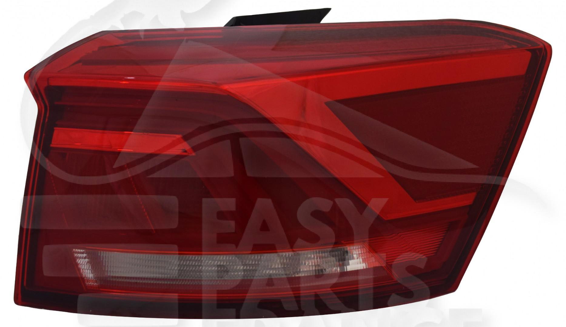 FEU ARD EXT LED - ROUGE Pour VOLKSWAGEN T-ROC R - VO251 09/19→02/22
