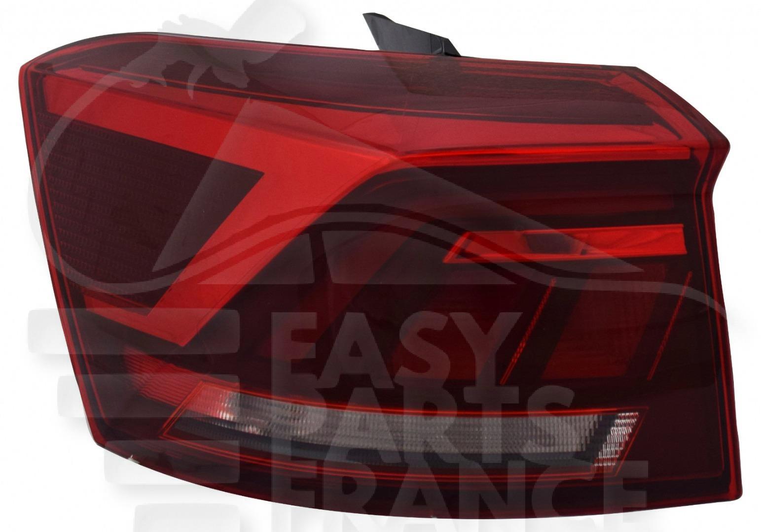 FEU ARG EXT LED - FUME Pour VOLKSWAGEN T-ROC - VO252 03/22→