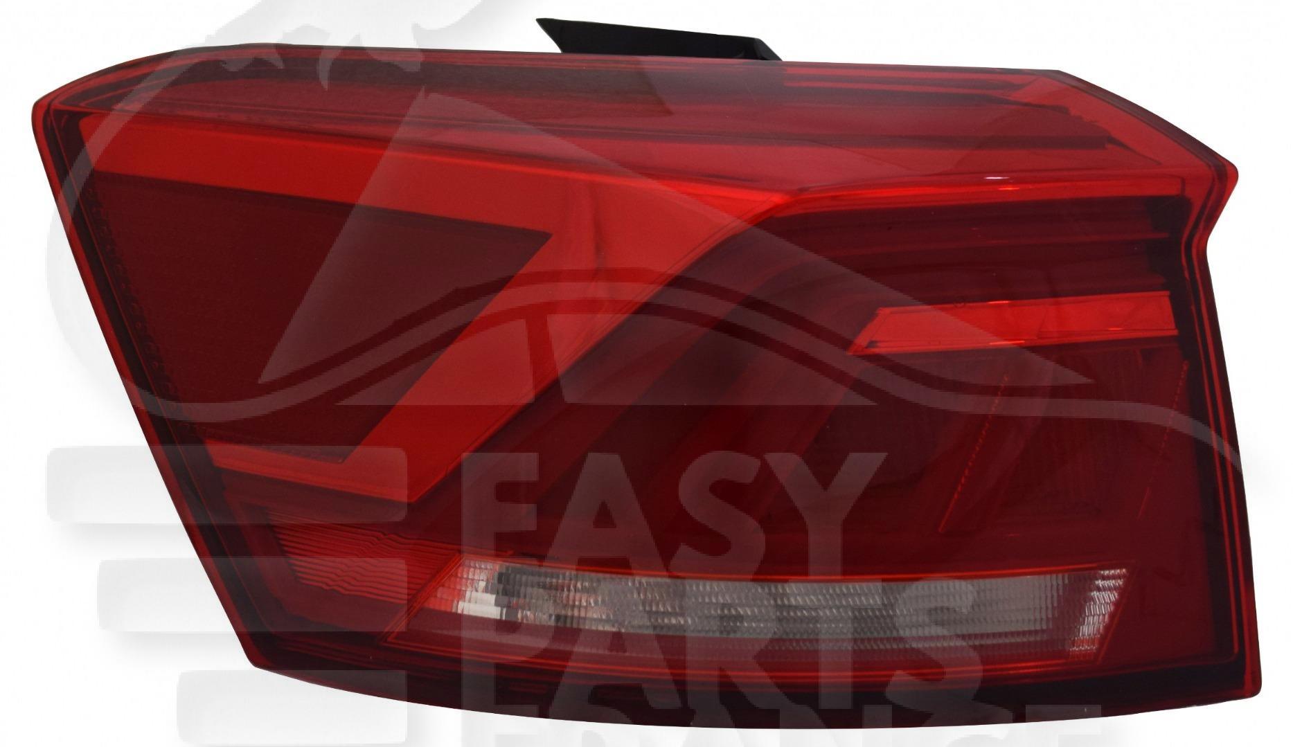 FEU ARG EXT LED - ROUGE Pour VOLKSWAGEN T-ROC RLINE - VO253 04/22→
