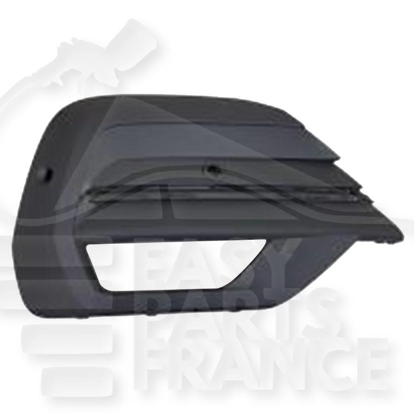 GRILLE DE PC AVD NOIRE A/EMPL AB & 2 TROUS CAPTEURS & MOULURE Pour VOLKSWAGEN TRANSPORTER T6 CARAVELLE- - VO207 02/19→