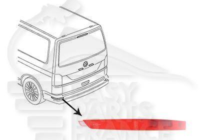 REFLECTEUR ARG - HAYON Pour VOLKSWAGEN TRANSPORTER T6 UTILITAIRE - VO208 02/19→