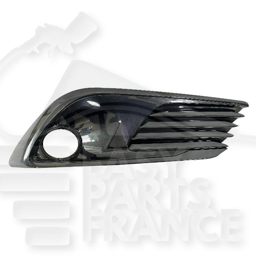 GRILLE DE PC AVD NOIRE A/EMPL AB & MOULURE NOIRE Pour TOYOTA AURIS - TY013 09/15→12/18