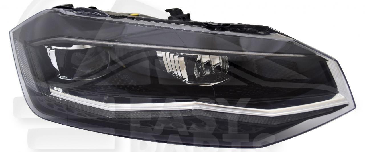 OPT D LED ELECT A/MOTEUR & FEU DE JOUR CHROME Pour VOLKSWAGEN POLO - VO140 09/17→04/21