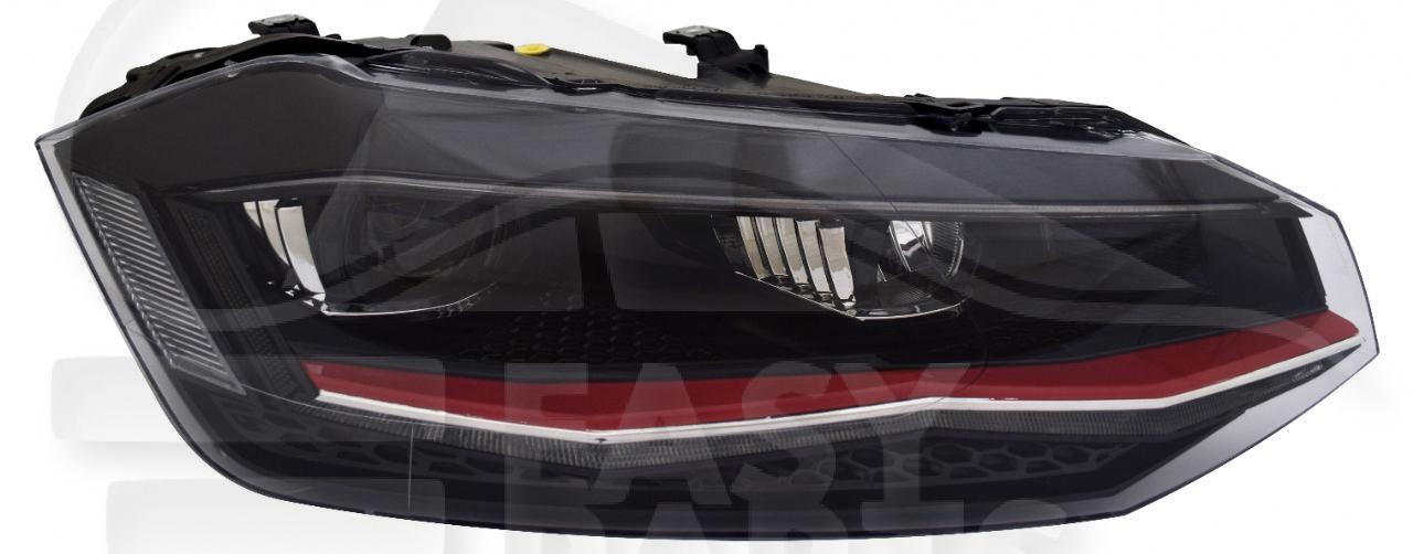 OPT D LED ELECT A/MOTEUR & FEU DE JOUR ROUGE Pour VOLKSWAGEN POLO - VO140 09/17→04/21