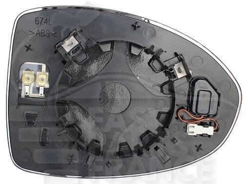 GLACE DE RETRO G CHAUF & BDS Pour FIAT 500 EV - FT025 10/20→