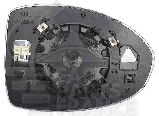 GLACE DE RETRO G CHAUF Pour FIAT 500 EV - FT025 10/20→