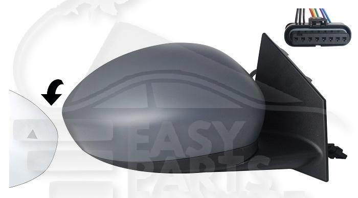 RETRO D ELECT CHAUF A PEINDRE A/SONDE DE TEMP & BDS 8 PINS Pour FIAT 500 EV - FT025 10/20→