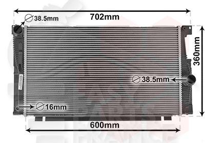 RADIA 520I 600 X 350 X 34 Pour BMW S7 F01 - F02 - BM135 11/08→07/12