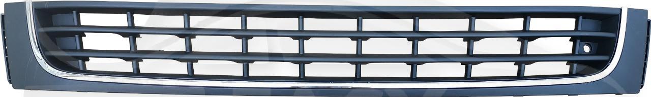 GRILLE CENTRALE DE PC AV NOIRE A/MOULURE CHROMEE Pour VOLKSWAGEN AMAROK - VO011 06/13→10/16