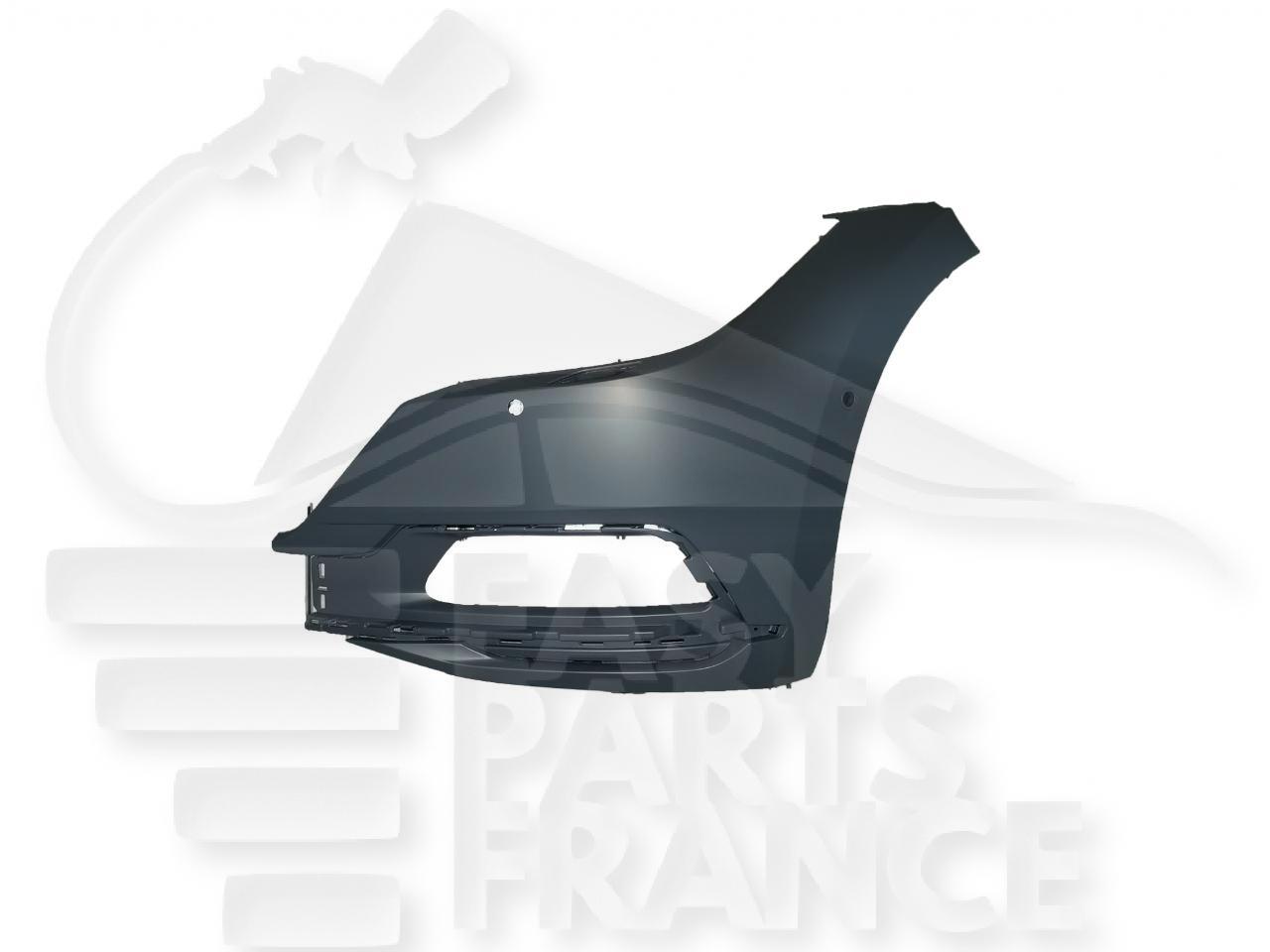 CROSSE DE PC AVG A PEINDRE A/LAVE PHARE & 2 TROUS POUR CAPTEUR Pour VOLKSWAGEN ARTEON - VO240 01/17→