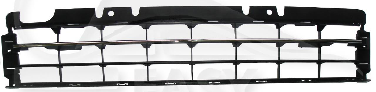 GRILLE CENTRALE DE PC AV NOIRE A/MOULURES CHROMEES Pour VOLKSWAGEN NEW BEETLE - VO102 01/12→03/16