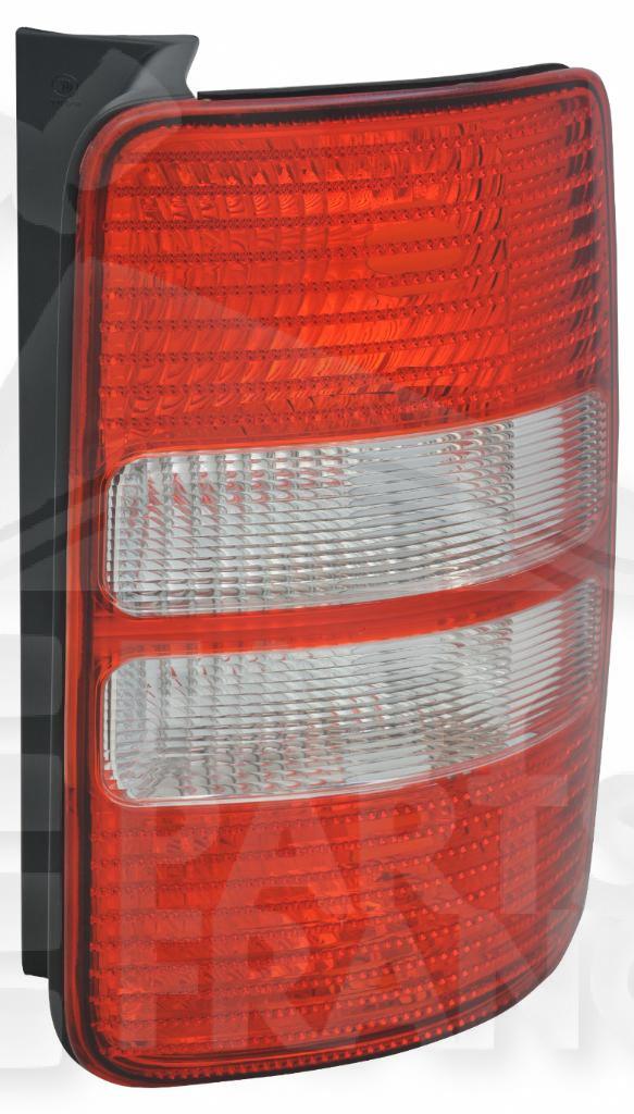 FEU ARD ROUGE/BLANC - HAYON Pour VOLKSWAGEN CADDY MULTISPACE 10/10→03/15