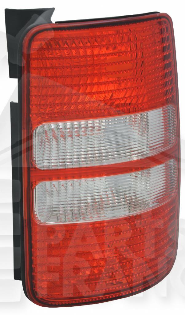 FEU ARD ROUGE/BLANC - 2 PTES Pour VOLKSWAGEN CADDY MULTISPACE 10/10→03/15