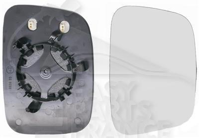 GLACE DE RETRO D CHAUF CONVEX Pour VOLKSWAGEN CADDY MULTISPACE 10/10→03/15