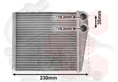 RADIA DE CHAUF 5 TT TYPES 185 X 180 X 35 Pour VOLKSWAGEN CADDY MULTISPACE 10/10→03/15