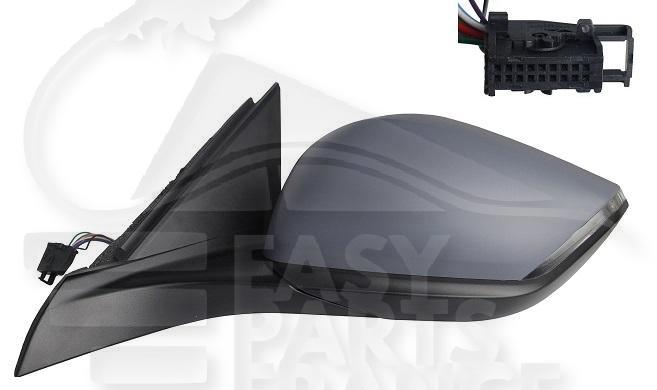 RETRO G ELECT CHAUF A PEINDRE A/FEU 6 PINS Pour PEUGEOT 308 - PG074 06/21→