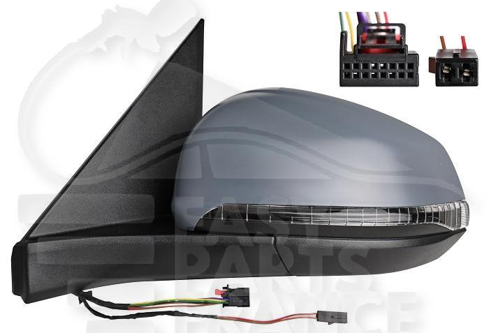 RETRO G ELECT CHAUF A PEINDRE RAB ELECT A/FEU & FEU DE SOL & LANE ASSIST 9 +2 PINS Pour VOLKSWAGEN TRANSPORTER T7 - VO209 03/22→