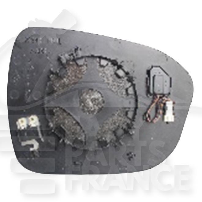 GLACE DE RETRO G CHAUF BDS Pour NISSAN JUKE - NS062 08/19→