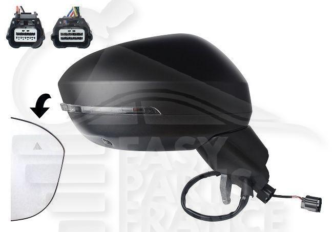 RETRO D ELECT CHAUF A PEINDRE A/FEU RAB ELECT & BDS 9+4 PINS Pour NISSAN JUKE - NS062 11/19→
