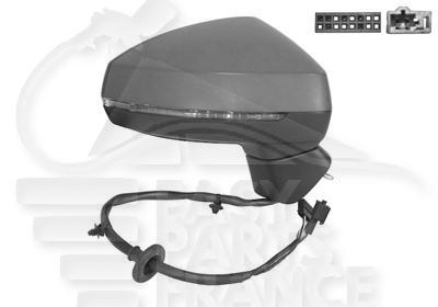 RETRO D ELECT CHAUF A PEINDRE A/FEU 8 PINS Pour AUDI A3 - RS3 - AD055 01/16→