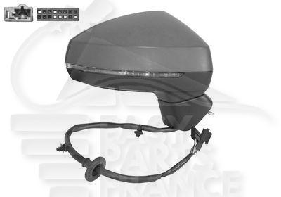 RETRO D ELECT CHAUF A PEINDRE A/FEU RAB ELECT MEMO 14 PINS Pour AUDI A3 -3/5 PTES - AD048 09/12→02/16